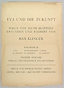 Title Page from Eva und die Zukunft (Rad.-Werk III)