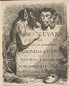 Title Page: Monkey-Ana or Men, in Miniature
