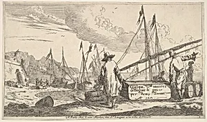 title page, "Quelque navieres deisseigner & graver par Remy Zeeman" by Reinier Nooms, called Zeeman|Jacques Van Merlen