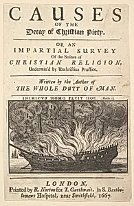 Title page: The Causes of the Decay of Christian Piety by Wenceslaus Hollar|Richard Allestree