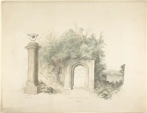 Title Page to a Group of Plans, Elevations and Scenic Interiors of Lea Castle, Worcestershire, Containing a View of New Front to the Ice House