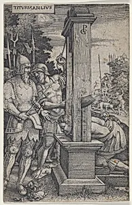 Titus Manlius, from "Roman Heroes" by Georg Pencz