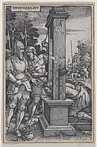 Titus Manlius, from "Roman Heroes" by Georg Pencz