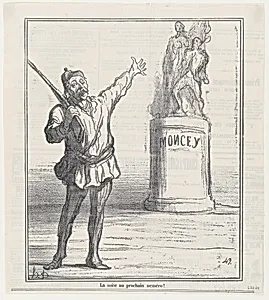 To be followed in the next edition!, from 'News of the day,' published in Le Charivari, September 7, 1870 by Honoré Daumier|Bon-Adrian Jeannot de Moncey