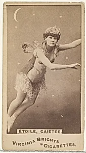 Étoile, Gaietee, from the Actors and Actresses series (N45, Type 1) for Virginia Brights Cigarettes by Allen & Ginter