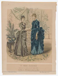 Toilettes de Mme Bréant-Castel, from La Mode Illustrée, 1855, No. 4