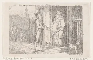Tom Jones Refused Admittance by the Nobleman's Porter, from "The History of Tom Jones, a Foundling"
