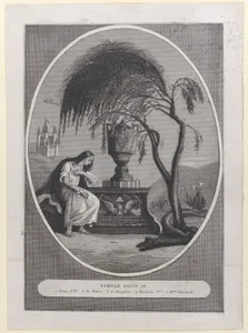 Tomb of Louis XVI and his family, with hidden silhouettes