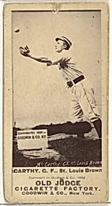 Tommy McCarthy, Center Field, St. Louis Browns, from the Old Judge series (N172) for Old Judge Cigarettes by Goodwin & Company