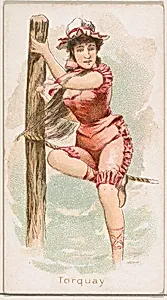 Torquay, from the Fancy Bathers series (N187) issued by Wm. S. Kimball & Co. by William S. Kimball & Company