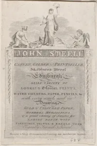 Trade Card for John Steell, Carver, Gilder, and Printseller