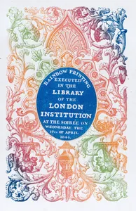 Trade card for the Library of the London Institution
