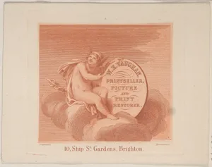 Trade Card for W.E. Vaughan, Printseller & Restorer