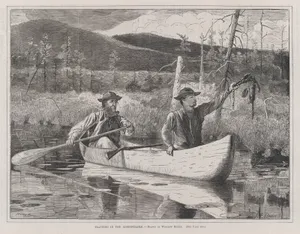 Trapping in the Adirondacks (from "Every Saturday," Vol. I, New Series)