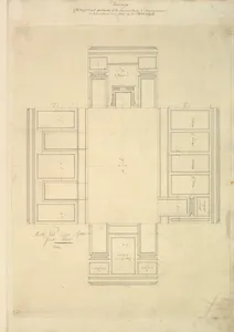 Treasury House, 10 Downing Street, London: Plan of the First-floor Parlor (Northeast Corner Room)