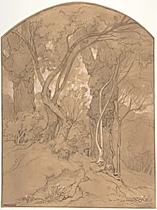 Trees in a Forest by Edouard Bertin