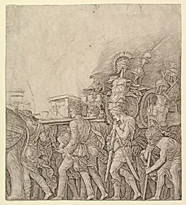 Triumph of Caesar: Soldiers carrying Trophies