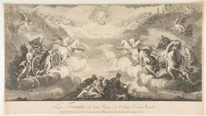 Triumph of Saint Ignatius and Saint Francis Xavier (Le Triomphe de Saint Ignace et de Saint François Xavier qui est au Collége de Louis le Grand...Paris)
