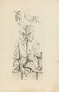 Trophées Nouvellement Inventez par J.B. Toro. by Jean Bernard Toro|Charles Nicolas Cochin I|Jacques-Nicolas Le Pas Dubuisson