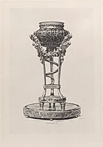 Trépied par Gouthières by Gazette des Beaux-Arts|Jules-Ferdinand Jacquemart