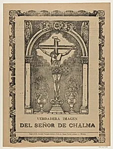 True Image of the Lord of Chalma, Christ crucified by Antonio Vanegas Arroyo|José Guadalupe Posada