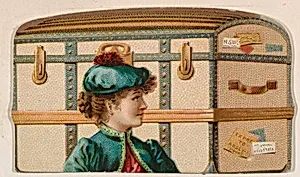 Trunk, from the Novelties series (N228, Type 3) issued by Kinney Bros. by Kinney Brothers Tobacco Company