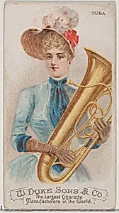 Tuba, from the Musical Instruments series (N82) for Duke brand cigarettes by W. Duke, Sons & Co.|Schumacher & Ettlinger