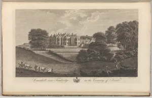 Tunbridge Castle in the County of Kent, from Edward Hasted's, The History and Topographical Survey of the County of Kent, vols. 1-3
