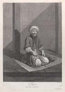 Turc, qui fait sa priere, plate 42 from "Recueil de cent estampes représentent differentes nations du Levant"