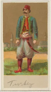 Turkey, from the Natives in Costume series (N16), Teofani Issue, for Allen & Ginter Cigarettes Brands