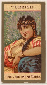 Turkish, The Light of the Harem, from Types of Nationalities (N240) issued by Kinney Bros.