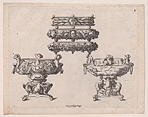 Two Braziers and Three Salvers