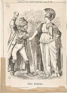 Two Forces (Punch, October 29, 1881)
