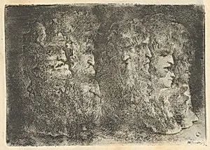 Two Formations of Grotesque Heads