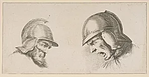 Two Heads of Old Soldiers