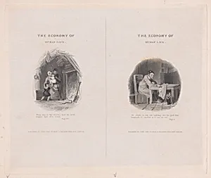 Two illustrations for "The Economy of Human Life" by Frank Howard|Robert Dodsley|John van Voorst