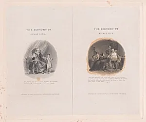 Two illustrations for "The Economy of Human Life"