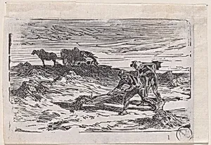 Two men farming