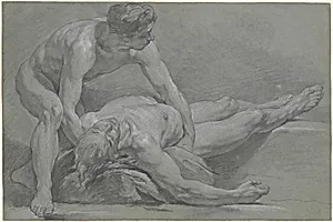 Two Nude Male Figures