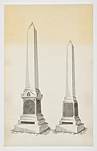 Two Obelisk Grave Monuments, Nos. 946, 1319
