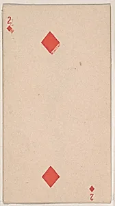 Two of Diamonds, from the Transparent Playing Cards series (N220) issued by Kinney Bros. by Kinney Brothers Tobacco Company
