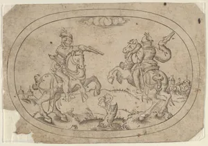 Two Riders, from Das Bossenbüchlein