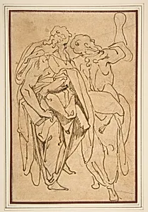 Two Standing Male Figures