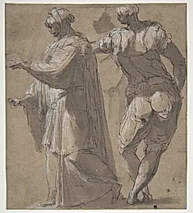 Two Standing Male Figures
