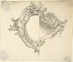 Two Variant Half Designs for a Cartouche
