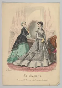 Two Women with a Mirror, No. 868, from La Elegancia (San Sebastian?)