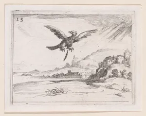 Un Aigle Jetant une Vieille Plume (An Eagle Dropping an Old Feather), from Lux Claustri ou La Lumière du Cloitre (The Light of the Cloisters), plate 15