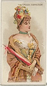 Under Inspection, from the Parasol Drills series (N18) for Allen & Ginter Cigarettes Brands by Schumacher & Ettlinger|Allen & Ginter