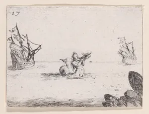 Une Sirène entre Deux Vaisseaux (A Siren between Two Ships), from Lux Claustri ou La Lumière du Cloitre (The Light of the Cloisters), plate 17