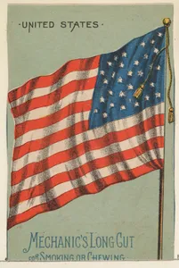 United States, from the National Flags series (N195) issued by Wm. S. Kimball & Co.